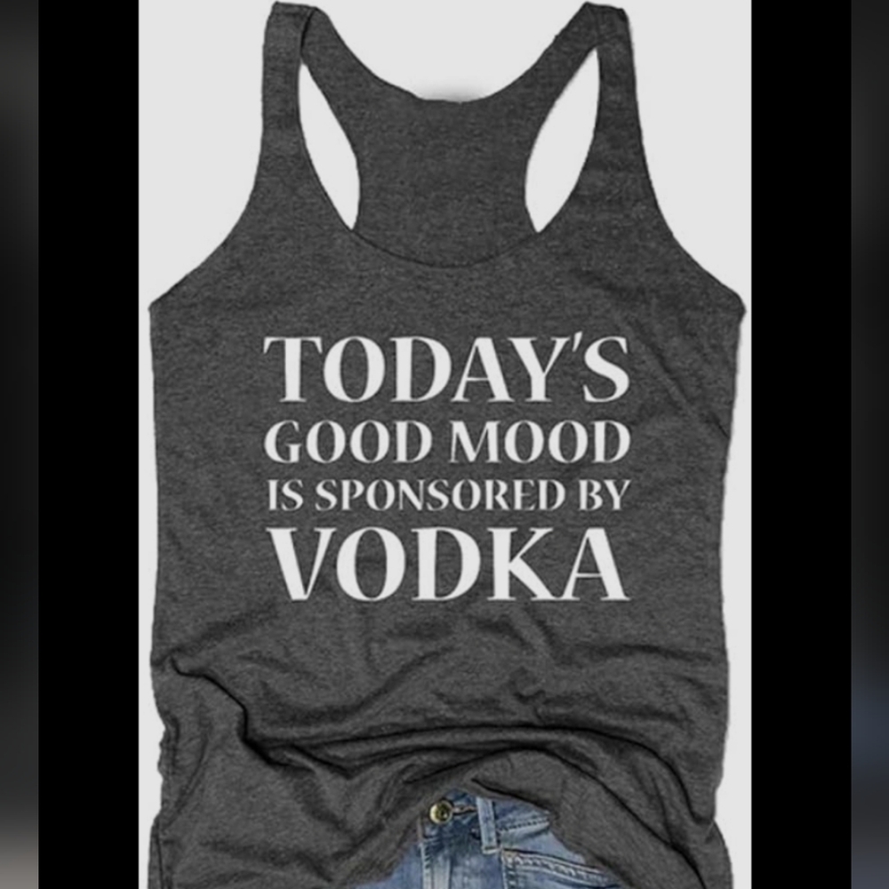 Gildan Gray Tank Top - Today's Good Mood